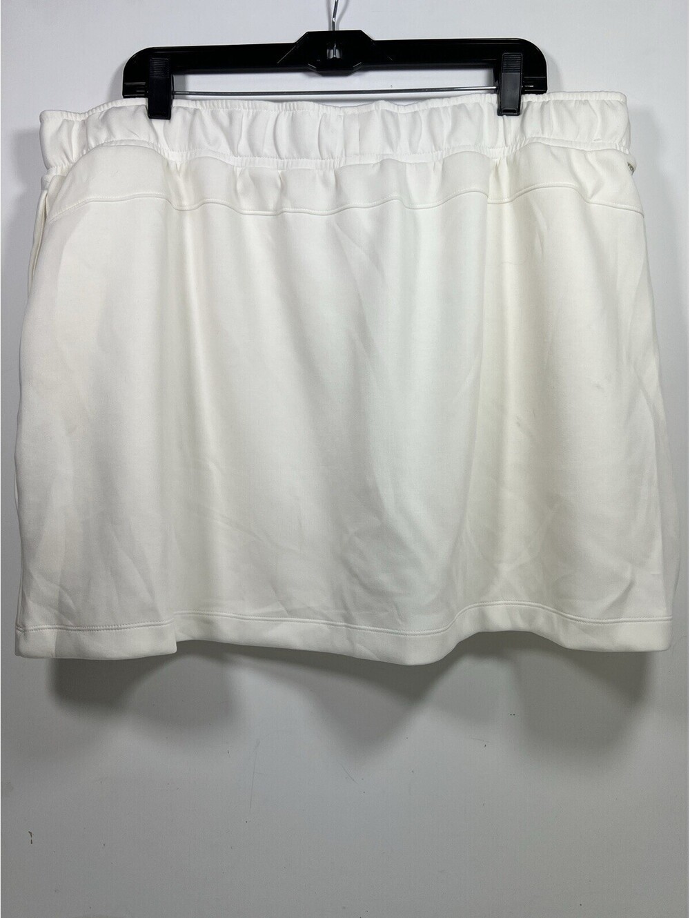 Mondetta Women’s High Rise Walking Skort Pull On Elastic Waist White 3XL